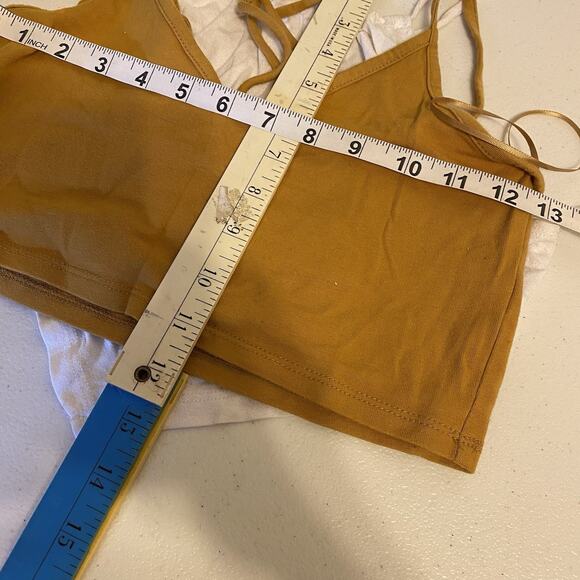 Ambiance Teens Jrs S Stretch Crop TankTop Y2K Summer Romantic Sexy Lot Of 2 - Picture 2 of 9